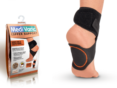 Plantar Fasciitis Anklet with Gel Pad and Copper Yarn