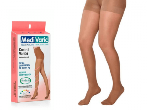 Medium Compression Stockings – Closed Toe, Opaque, 15-20mmHg