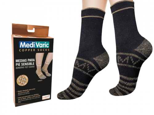 Unisex Socks with Copper Yarn - Short