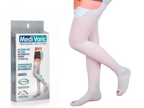 Antiembolic Stockings – Thigh High, Waist Attachment, 18-23mmH