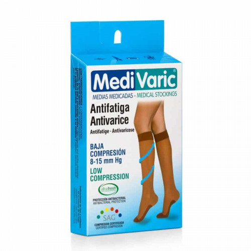 Low Compression Stockings – Knee High, Closed Toe, Soft/Transparent, 8-15 mmHg