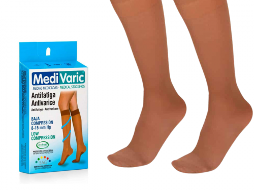 Low Compression Stockings – Knee High, Closed Toe, Opaque, 8-15 mmHg