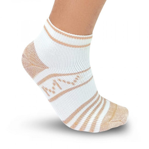 Unisex Socks with Copper Yarn for Diabetic or Sensitive Feet – Ankle High