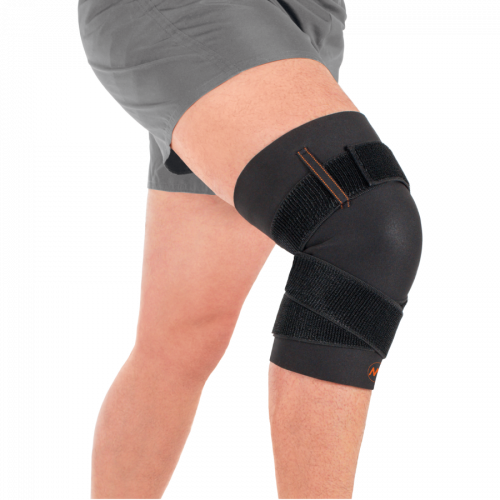 Closed Knee Brace with Spiral Bands with Copper Yarn