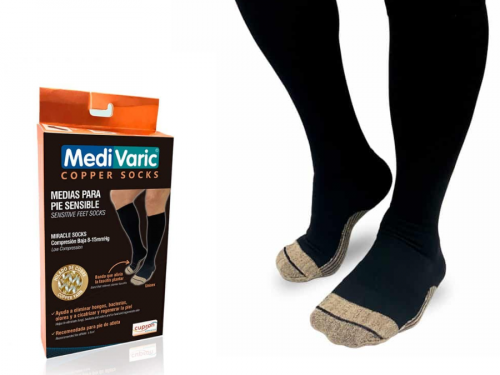 Copper Yarn Compression Stockings – Miracle Socks 8-15 mmHg