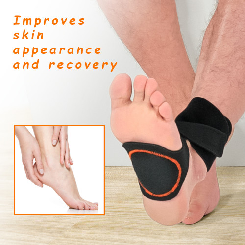 Plantar Fasciitis Anklet with Gel Pad and Copper Yarn