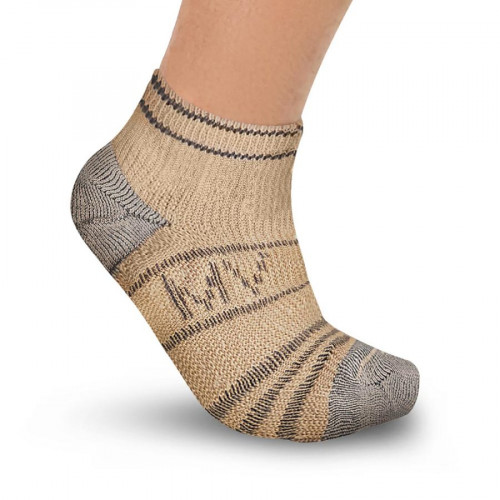 Unisex Socks with Copper Yarn for Diabetic or Sensitive Feet – Ankle High