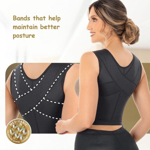 Adjustable Postoperative Bra with Copper Yarn