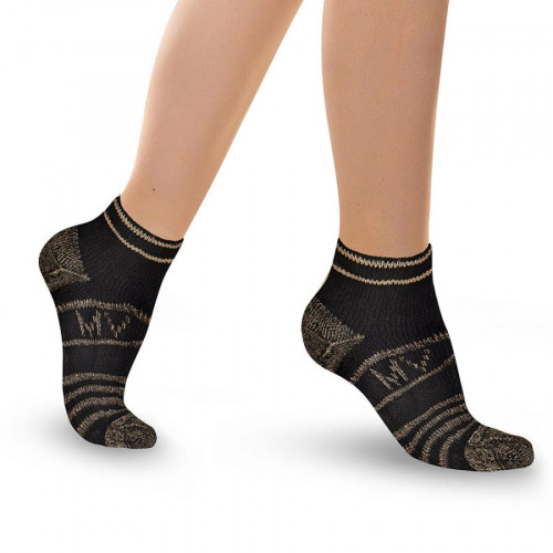 Unisex Socks with Copper Yarn for Diabetic or Sensitive Feet – Ankle High